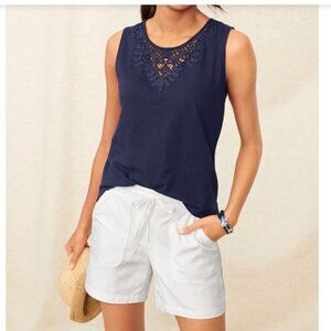 Talbots White Utility Pull On Shorts Size Medium